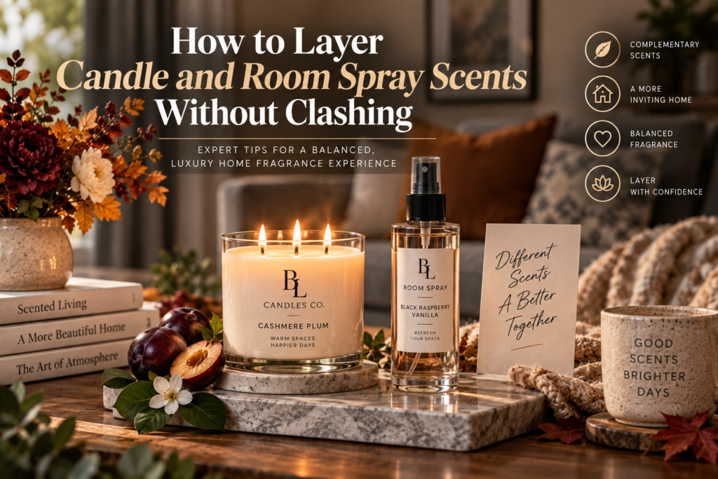how to layer candle and room spray