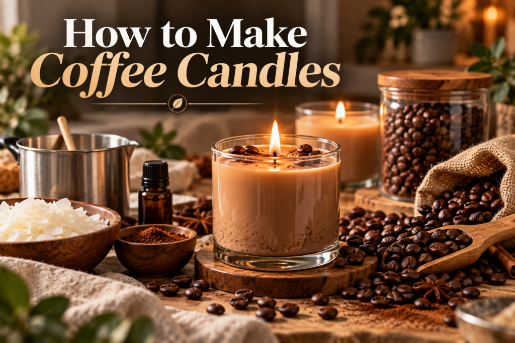 How to Make Coffee Candles